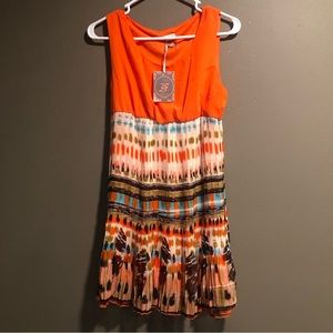 Farinelli Multicolored Sleeves Dress Large